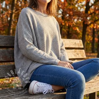 Pletenina Angora honey light grey