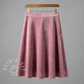 Samet VELVET LUREX Stripe pink