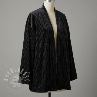 Samet VELVET LUREX Stripe black