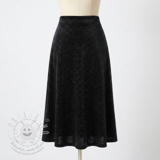 Samet VELVET LUREX Stripe black