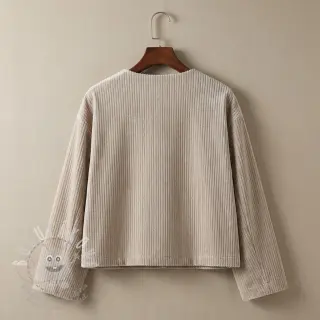 Samet VELVET LUREX Stripe beige
