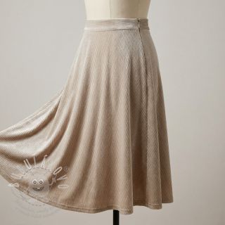 Samet VELVET LUREX Stripe beige