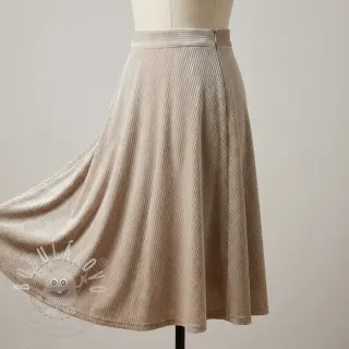Samet VELVET LUREX Stripe beige