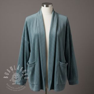 Samet VELVET LUREX Stripe ocean green