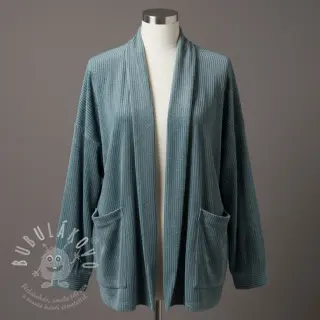 Samet VELVET LUREX Stripe ocean green