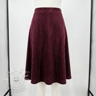 Samet VELVET LUREX Stripe bordeaux