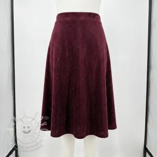Samet VELVET LUREX Stripe bordeaux