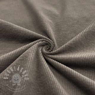 Manšestr 6W WASHED STRETCH stone