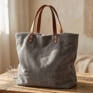 Manšestr 6W WASHED STRETCH stone