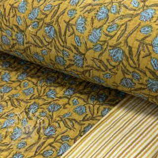Bavlněná látka QUILT Gange curcuma