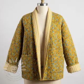 Bavlněná látka QUILT Gange curcuma