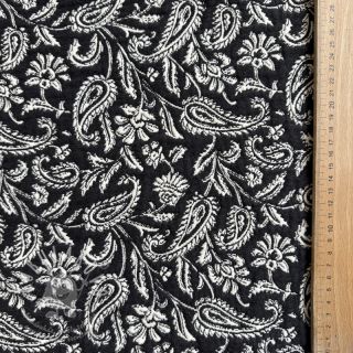 Dekorační látka jacquard Mumbai allover noir