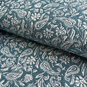 Dekorační látka jacquard Mumbai allover jade
