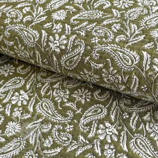 Dekorační látka jacquard Mumbai allover kaki