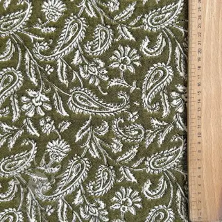 Dekorační látka jacquard Mumbai allover kaki