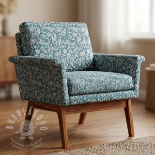 Dekorační látka jacquard Mumbai allover jade