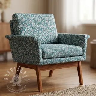 Dekorační látka jacquard Mumbai allover jade