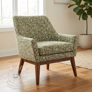 Dekorační látka jacquard Mumbai allover kaki