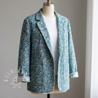 Dekorační látka jacquard Mumbai allover jade