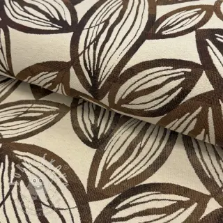 Dekorační látka jacquard Folia chocolat