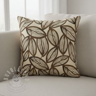 Dekorační látka jacquard Folia chocolat