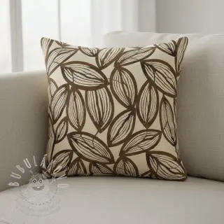 Dekorační látka jacquard Folia chocolat