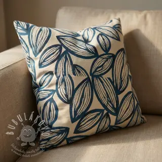 Dekorační látka jacquard Folia bleu