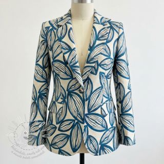 Dekorační látka jacquard Folia bleu