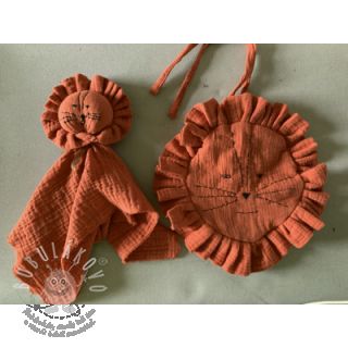 Dvojitá gázovina/mušelín terra ORGANIC