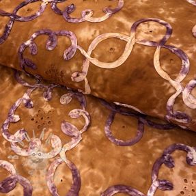 Bavlněná látka TIE DYE EMBROIDERY Elise tape design B