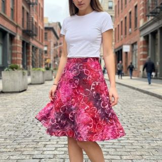 Bavlněná látka TIE DYE EMBROIDERY Elise tape design E