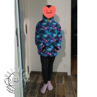 Teplákovina počesaná JOGGING In the night design B digital print