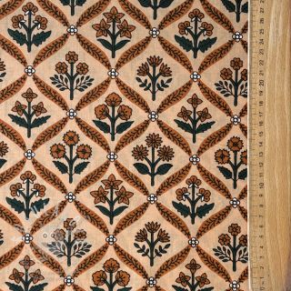 Bavlněná látka HANDCRAFTED BLOCK-PRINTED COTTON