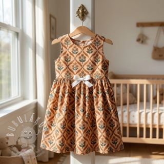 Bavlněná látka HANDCRAFTED BLOCK-PRINTED COTTON