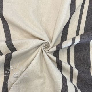 Dekorační látka Bernadette stripe coffee