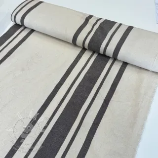 Dekorační látka Bernadette stripe coffee