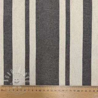 Dekorační látka Bernadette stripe coffee