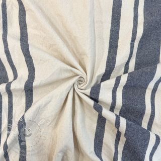 Dekorační látka Bernadette stripe indigo