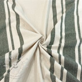 Dekorační látka Bernadette stripe kaki