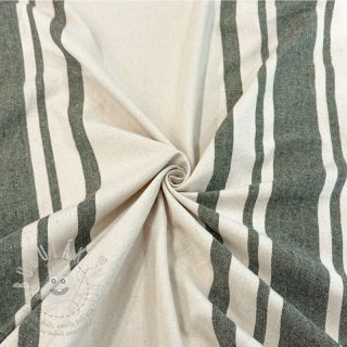 Dekorační látka Bernadette stripe kaki