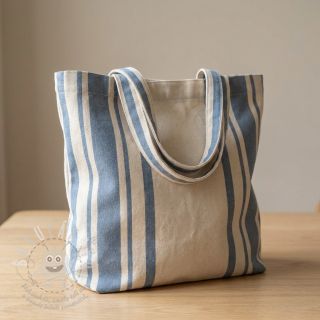 Dekorační látka Bernadette stripe denim