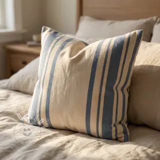 Dekorační látka Bernadette stripe denim