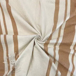 Dekorační látka Bernadette stripe peanut