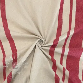 Dekorační látka Bernadette stripe rouge