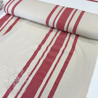 Dekorační látka Bernadette stripe rouge