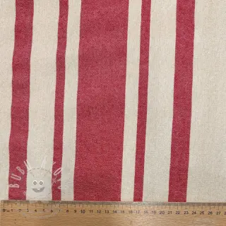 Dekorační látka Bernadette stripe rouge