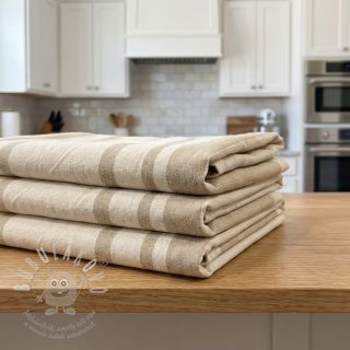 Dekorační látka Bernadette stripe ficelle