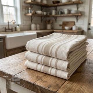 Dekorační látka Bernadette stripe ficelle