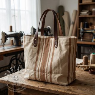 Dekorační látka Bernadette stripe peanut