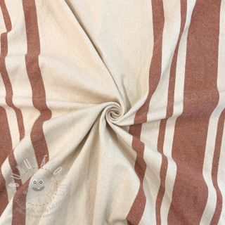Dekorační látka Bernadette stripe terracotta